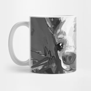 Pinscher Black and White Mug